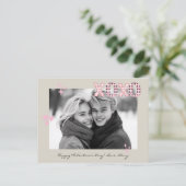 Modernes XOXO Valentinstag kundenspezifisches Foto Postkarte (Stehend Vorderseite)