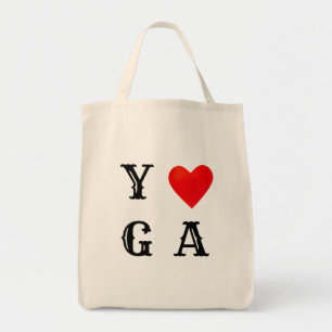 Modernes Yoga-Herz Tragetasche