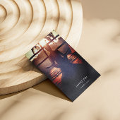 Modernes Yoga Instructor Wellness Monogram Qr Visitenkarte