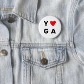 Modernes Yogaherz Button (Beispiel)