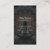 Modernes Yoglehrer Mandala Yogi Girl Visitenkarte (Vorderseite)