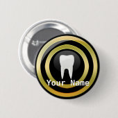 Modernes Zahnarzthelfer-Namen-Button des Button (Vorne & Hinten)