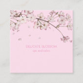 Modernes zartes Blossom, florales Pink Quadratische Visitenkarte (Vorderseite)