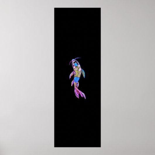 Modernes Zauberwort für Koi Print: Illuminate Post Poster (Vorne)