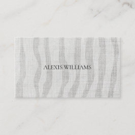 Modernes Zebra-Bio Muster Beruflich Visitenkarte