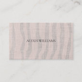 Modernes Zebra-Bio Muster Beruflich Visitenkarte (Vorderseite)