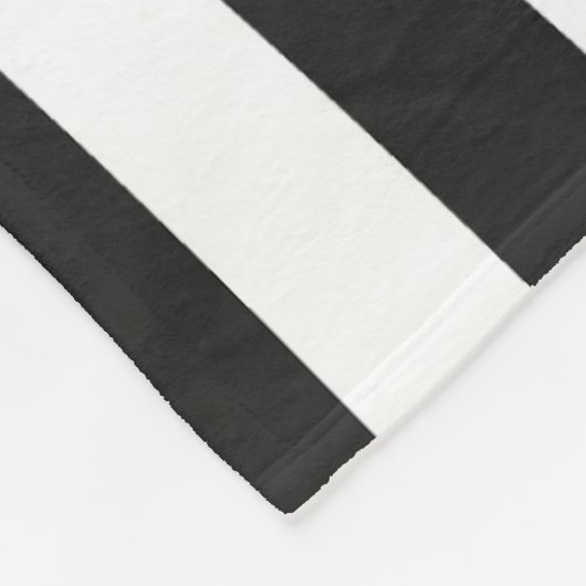 Modernes Zebra Design Retro Wave Monogramm Fleecedecke (Ecke)