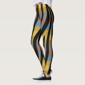Modernes Zebra-Druckmuster #9 Leggings (Links)