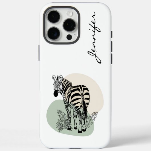 Modernes Zebra iPhone Case-Mate iPhone Hülle (Rückseite)
