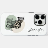 Modernes Zebra iPhone Case-Mate iPhone Hülle (Rückseite (Horizontal))
