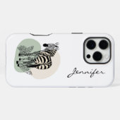 Modernes Zebra iPhone Hülle (Rückseite (Horizontal))