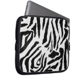 Modernes Zebra Laptopschutzhülle (Vorne Rechts)