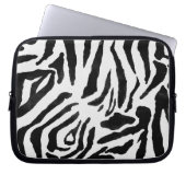 Modernes Zebra Laptopschutzhülle (Vorderseite)