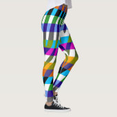 Modernes Zebra Print Muster #10 Leggings (Rechts)