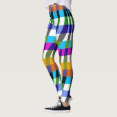 Modernes Zebra Print Muster #10 Leggings (Links)