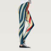 Modernes Zebra Print Muster #13 Leggings (Rechts)