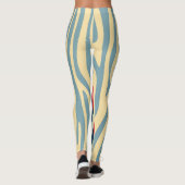 Modernes Zebra Print Muster #13 Leggings (Rückseite)