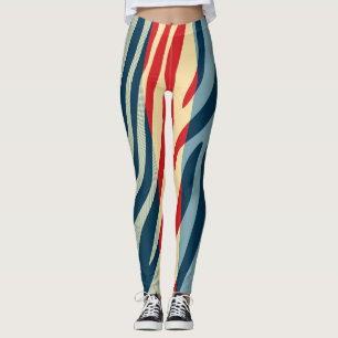 Modernes Zebra Print Muster #13 Leggings
