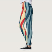 Modernes Zebra Print Muster #13 Leggings (Links)