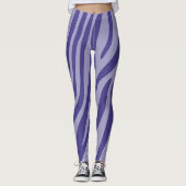 Modernes Zebra Print Muster #17 Leggings (Vorderseite)
