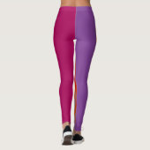 Modernes Zebra Print Muster #20 Leggings (Rückseite)