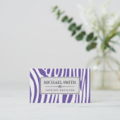 Modernes Zebra-Skin-Muster #4 Visitenkarte (Stehend Vorderseite)