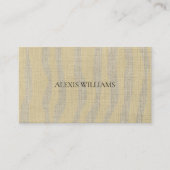 Modernes Zebra-Tiermuster Beruflich Visitenkarte (Vorderseite)