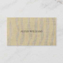 Modernes Zebra-Tiermuster Beruflich Visitenkarte