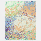 Modernes zeitgemäßes Abstrakt Fleecedecke (Vorderseite)