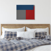 Modernes zeitgemäßes Abstrakt Leinwanddruck (Insitu (Schlafzimmer))