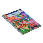 Modernes zeitgenössisches Abstraktes Collage Noteb Notizblock (Rechte Seite)