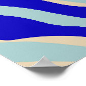 Modernes, zeitgenössisches, floralnahes Muster. Poster (Ecke)