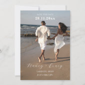 Modernes zeitgenössisches Foto Save the Date (Vorderseite)