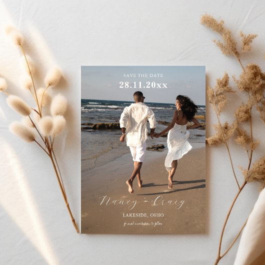 Modernes zeitgenössisches Foto Save the Date