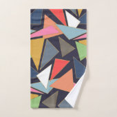 Modernes, zeitgenössisches Gold zieht farbenfrohe Badhandtuch Set (Handtuch)