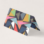 Modernes, zeitgenössisches Gold zieht farbenfrohe  Visitenkarten (Rückseite)