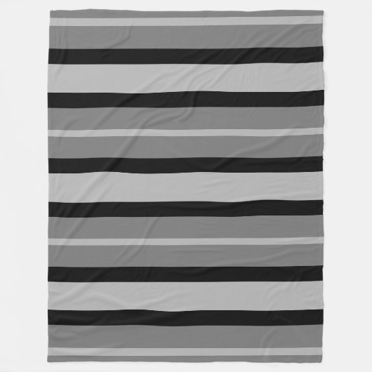 Modernes zeitgenössisches Greyscale Fleecedecke (Vorderseite)