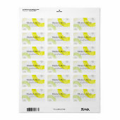 Modernes Zen Rock Garden Grau-Adressetikett Adressaufkleber (Vorne)