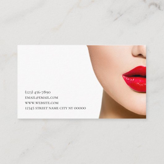 Modernes Zentrum für Operation und Verjüngung aus Visitenkarte (Rückseite)