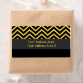 Modernes, Zickzack Black & Gold Versandpaket (Insitu)