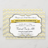 Modernes Zickzack Brautparty Einladung (Vorne/Hinten)