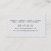 Modernes Zickzack DSLR-Kameraherstellergeschäft Visitenkarte (Rückseite)