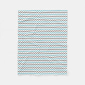 Modernes, Zickzack Fleece Blanket (Vorderseite)