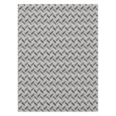 Modernes Zickzack geometrisches Monogramm Tischdecke (Vorderseite)
