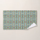 modernes Zickzack geometrisches Muster Badhandtuch Set (Handtuch)