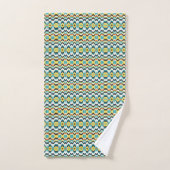 modernes Zickzack geometrisches Muster Badhandtuch Set (Handtuch)