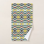 modernes Zickzack geometrisches Muster Badhandtuch Set (Handtuch)