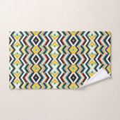 modernes Zickzack geometrisches Muster Badhandtuch Set (Handtuch)
