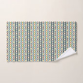 modernes Zickzack geometrisches Muster Badhandtuch Set (Handtuch)