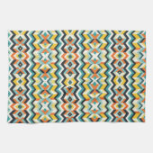 modernes Zickzack geometrisches Muster Geschirrtuch (Horizontal)